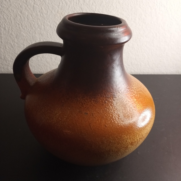 RARE VTG 1960s Signed Scheurich-Keramik Germany Fat Lava Glaze 8" Pitcher - Picture 3 of 8